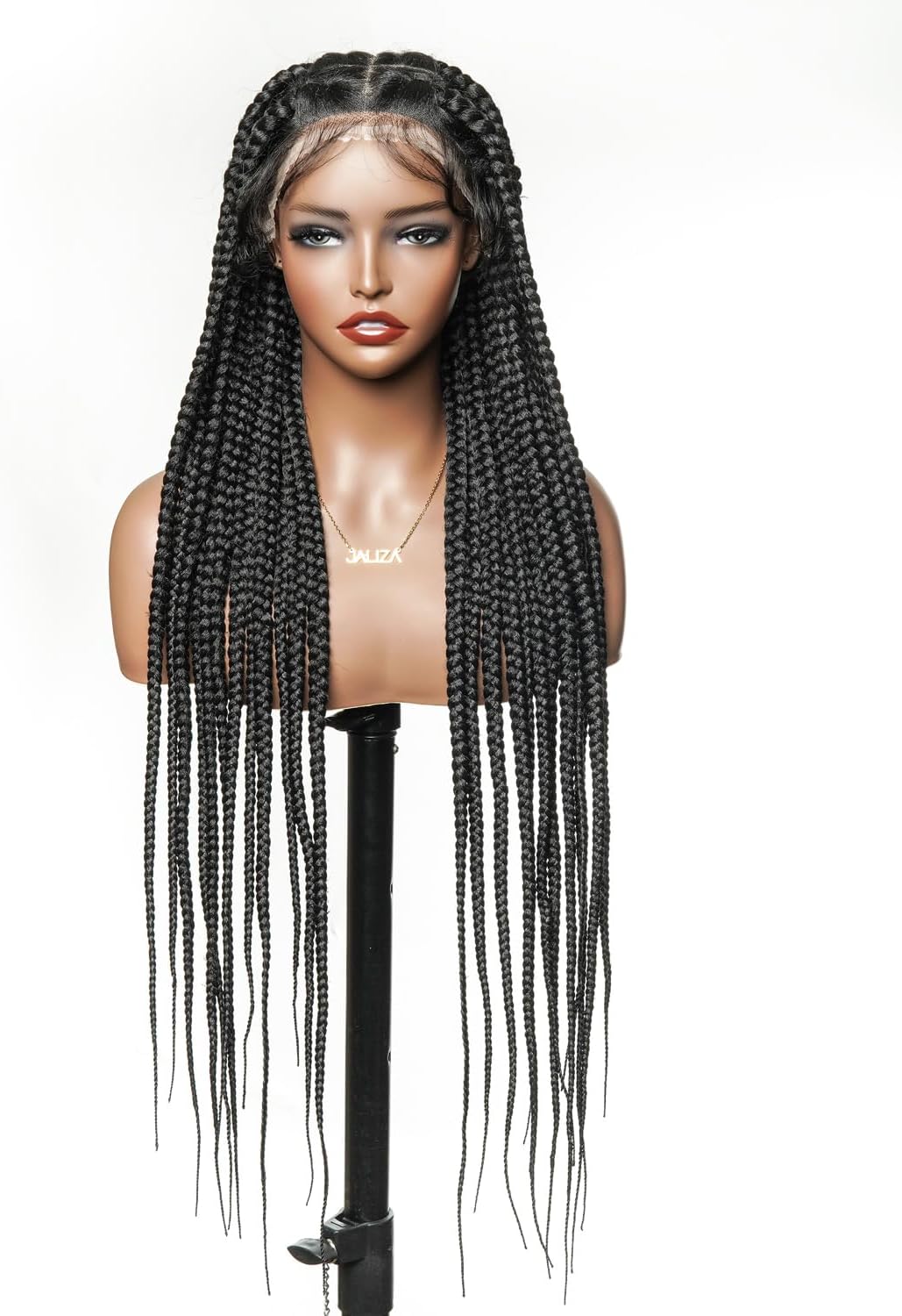 Cornrow Box Braided Wigs 36inch Long jumbo Knotless main image 1