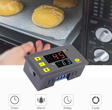 2Pcs Timer Delay Relay AC 110V 220V 10A 1500W Programmable LED Display Digital Cycle Timer Delay Switch Module