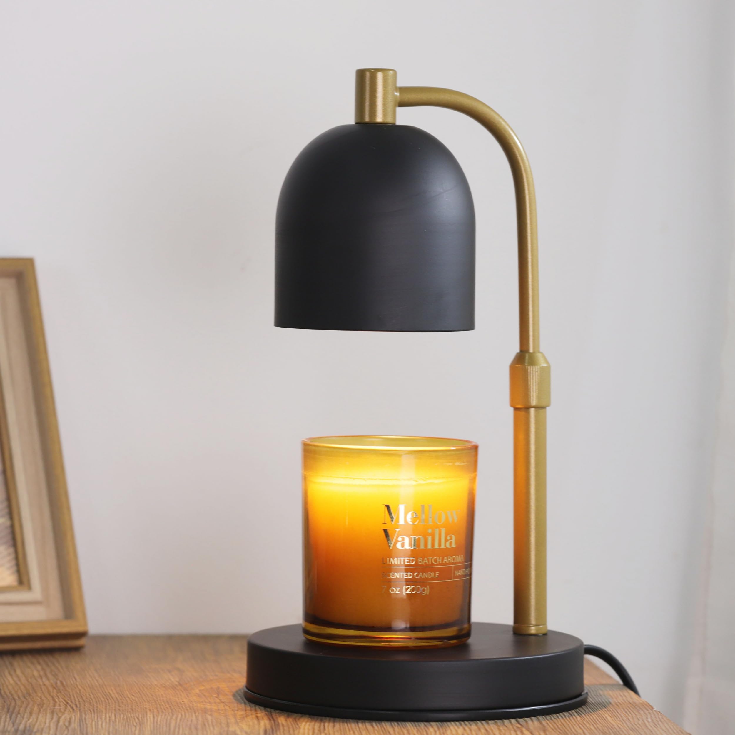 Kmok Black Candle Warmer Lamp, Dimmable With Timer