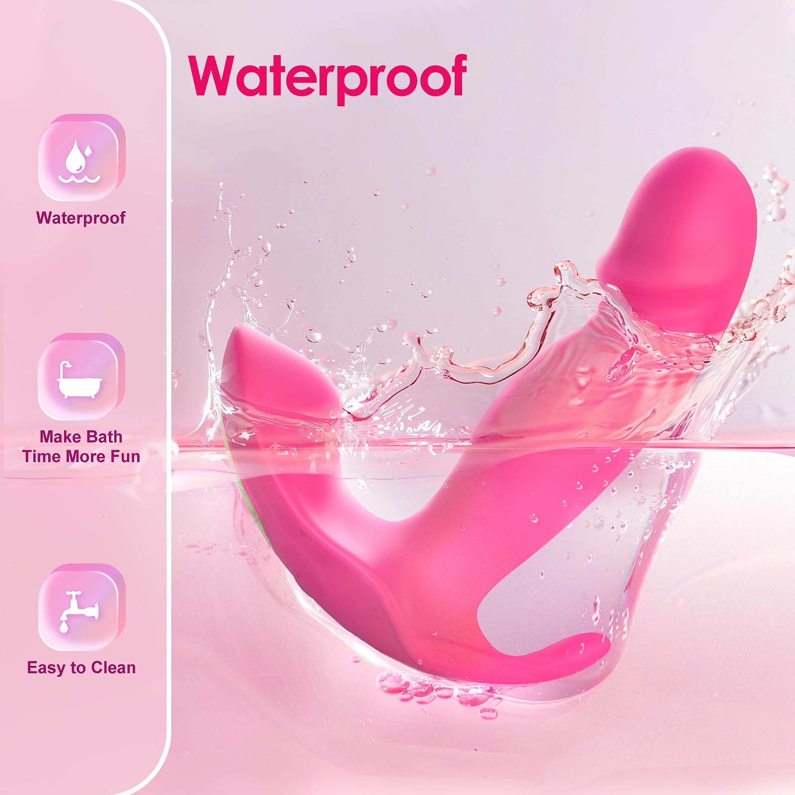 Sex Toy G Spot Vibrator Dildo -Wearable App Remote Control Panty Vibrators with 10 Quickly Wiggling & Vibrating Modes Anal Sex Toys Clitoral Nipple Stimulator for Female or Couples