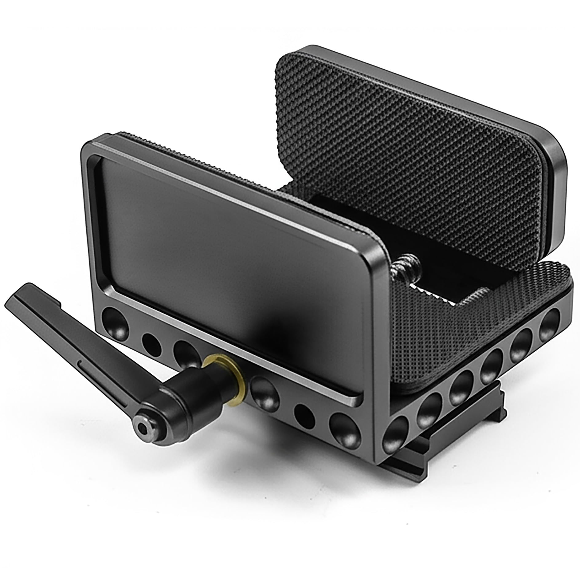 HUNTPAL Arca Swiss Gun Rifle Saddle Clamp Mount, Tripod Rest for Hunting Shooting Stick, Quick Release Accuracy Ball Head & Adapter for Hand-Free Precision Shooting