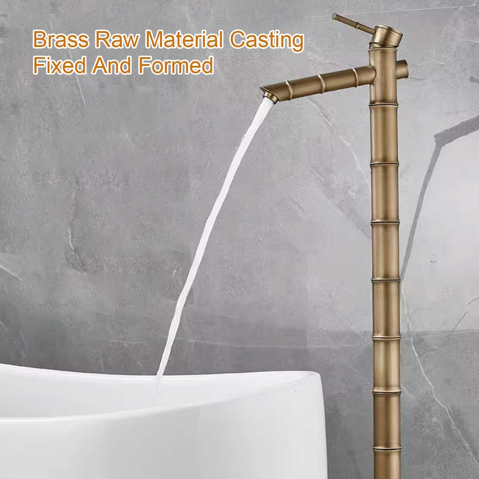 Columna de Agua Exterior Resistente a Las heladas con Grifo Antiguo de Cobre para jardín, Ideal para paisajismo y riego - 20,2 x 4,7 Pulgadas / 51,5 x 12 cm