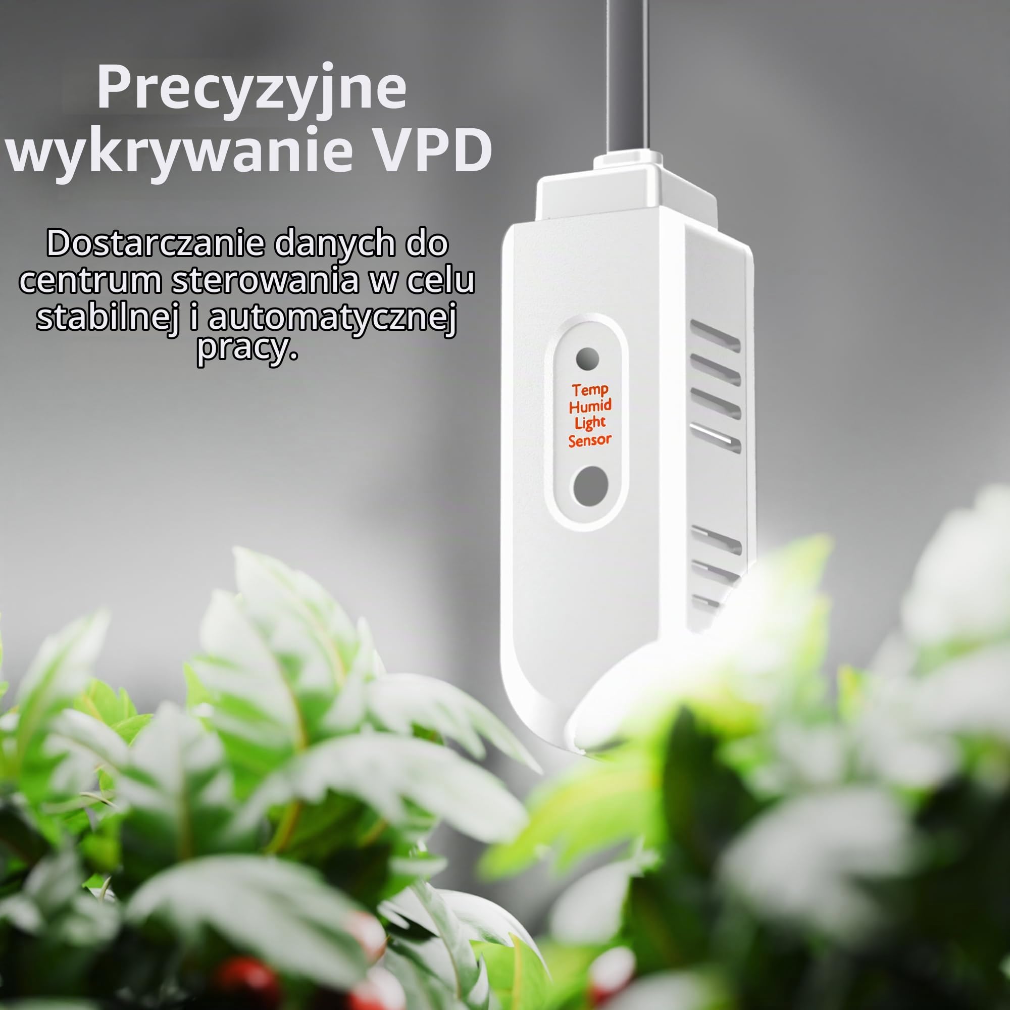 Spider Farmer GGS AC10 zestaw 10 gniazd wtykowych, sterowanie za pomocą aplikacji, 3 w 1, czujnik temperatury, czujnik natężenia światła, do użytku wewnątrz i na zewnątrz