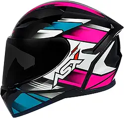 Capacete Asx Novo Axxis City Solid Preto Fosco Masculino e feminino (START BRILHO PRETO/TURQUESA/ROSA, 58)