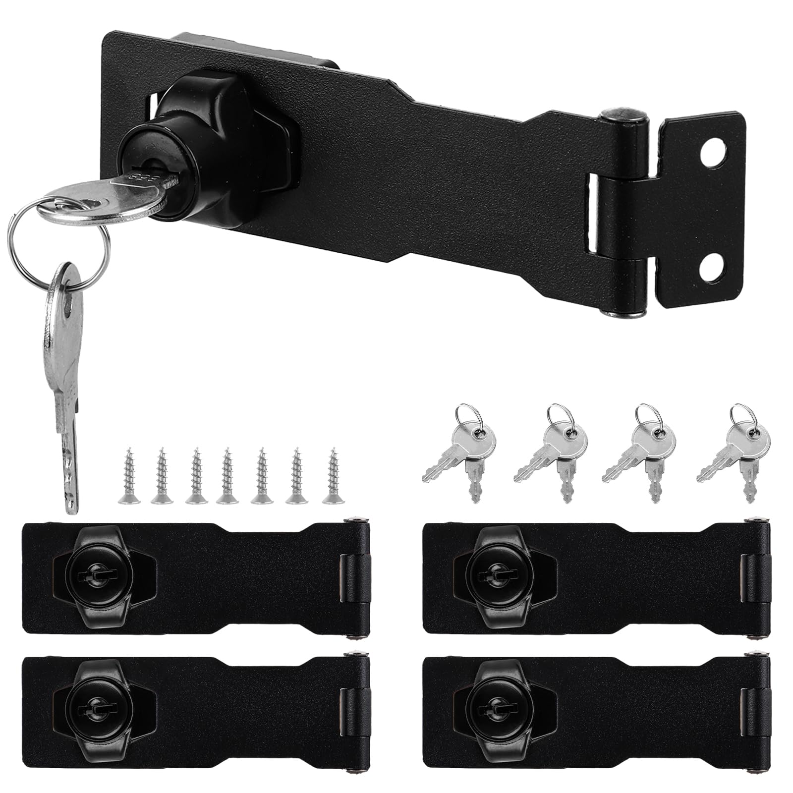 Loquet de porte robuste avec cadenas DAJAVE 10,2 cm pour fermeture sécurisée
