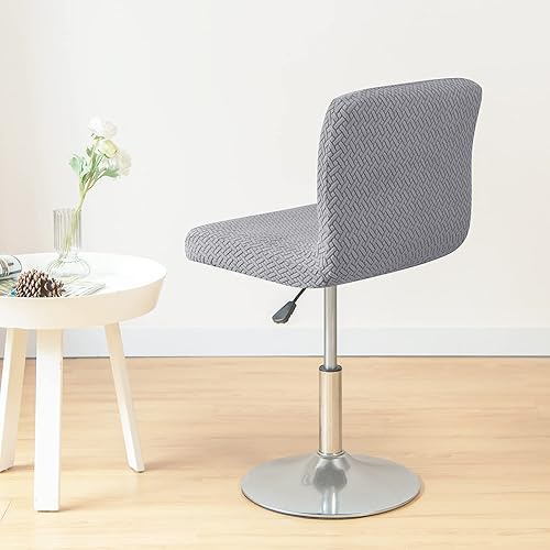 Miniatura 8 de HFCNMY - Fundas para taburete de bar con respaldos, paquete de 4 fundas elásticas para taburete de bar, fundas para taburete de bar de jacquard,