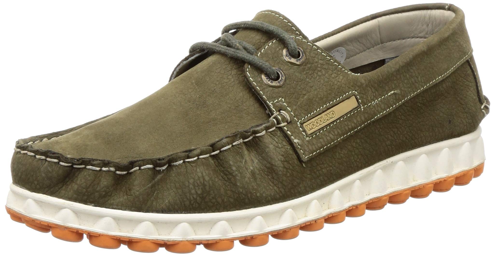 Woodland Mens Olive Green Nubuck Leather Air Bridge Casual Shoes -7 UK/India (41 EU) (GC 2464117) (B07XC74WST) Amazon Price History, Amazon Price Tracker