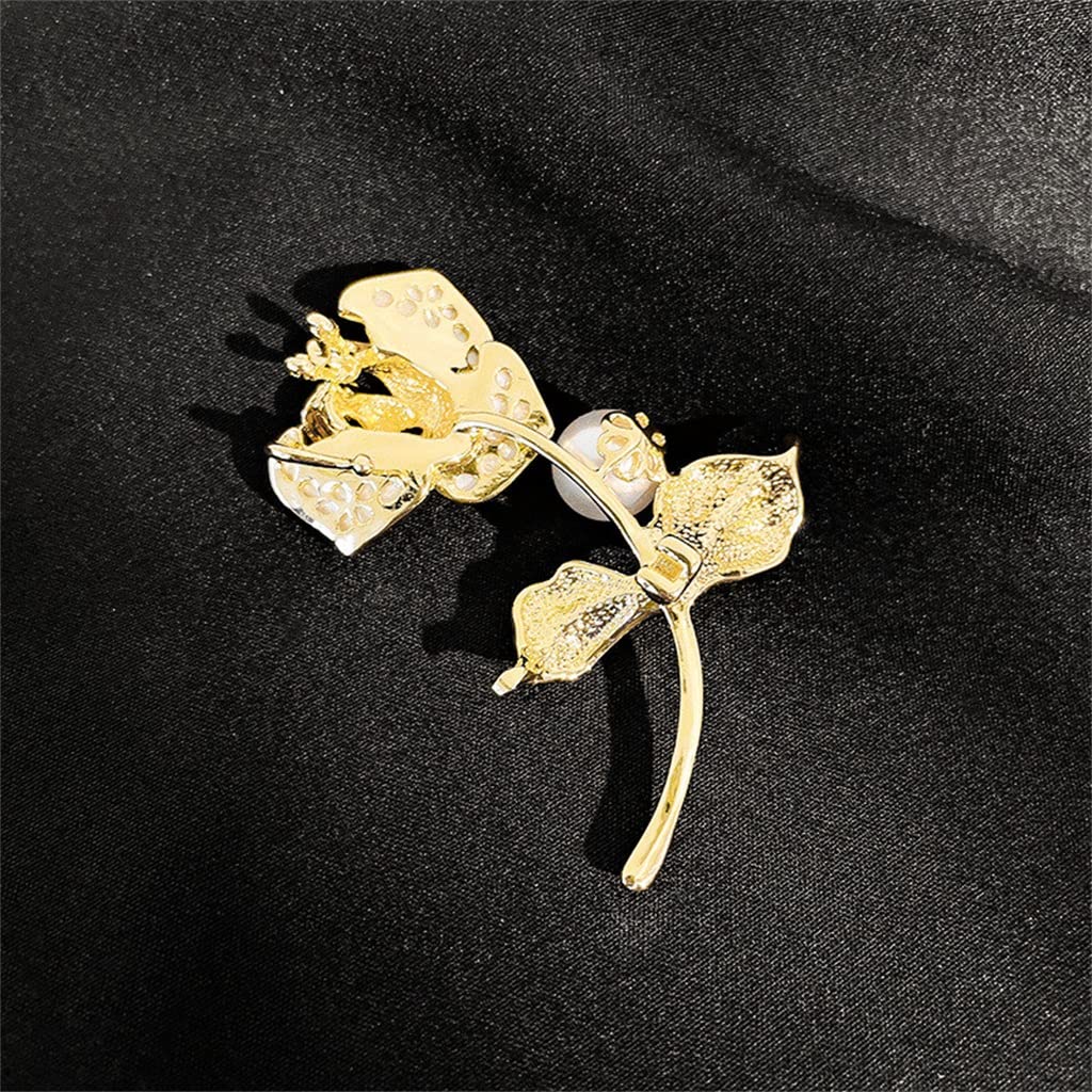Broche de Rosa para Mujer, Broche de Flor de Perla de Concha de imitación, Chaqueta versátil, Broche para Traje, joyería de Boda, Regalo, Accesorios de Ropa