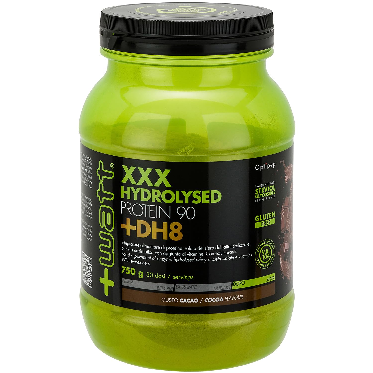 XXX HYDROLYSED PROTEIN 90 +DH8 - Integratore alimentare di proteine del siero del latte idrolizzate e vitamine