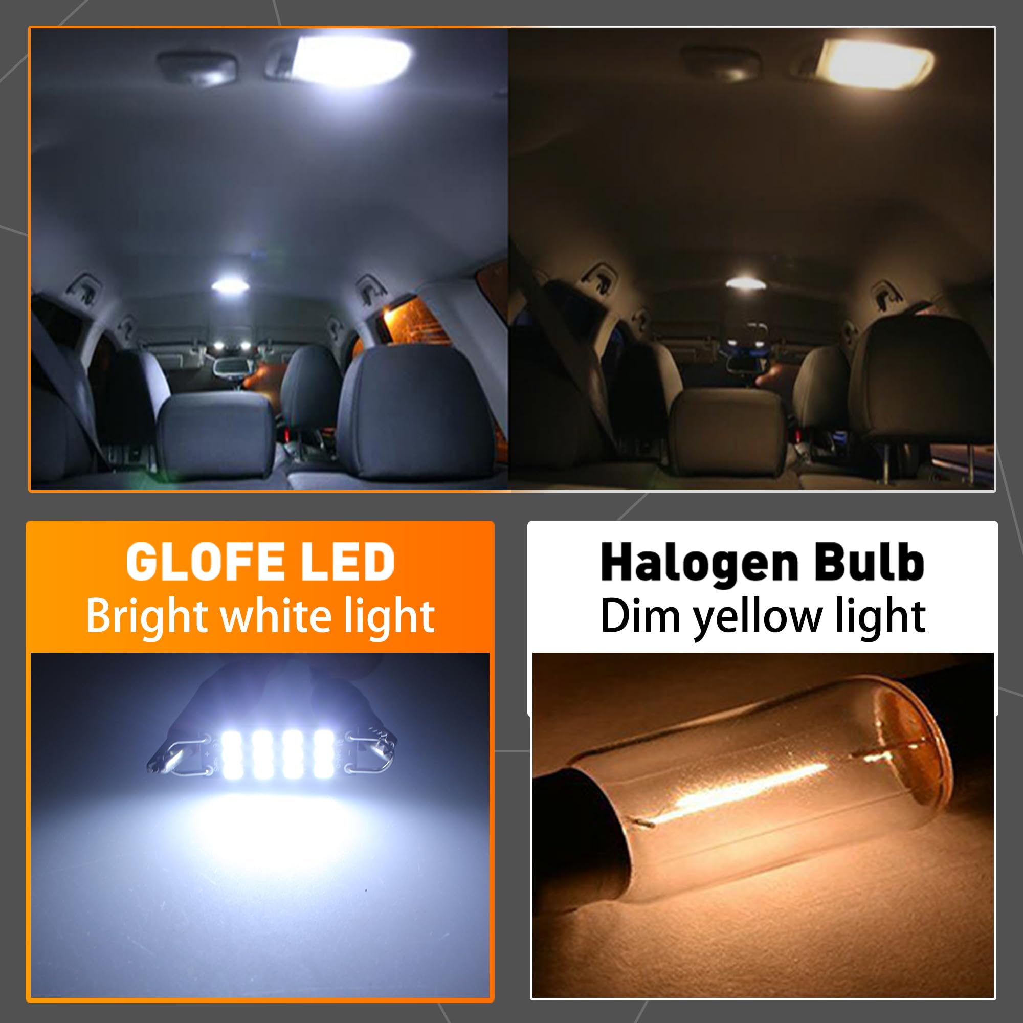 Amazon.com: GLOFE Festoon 561 562 567 564 44mm Led Light