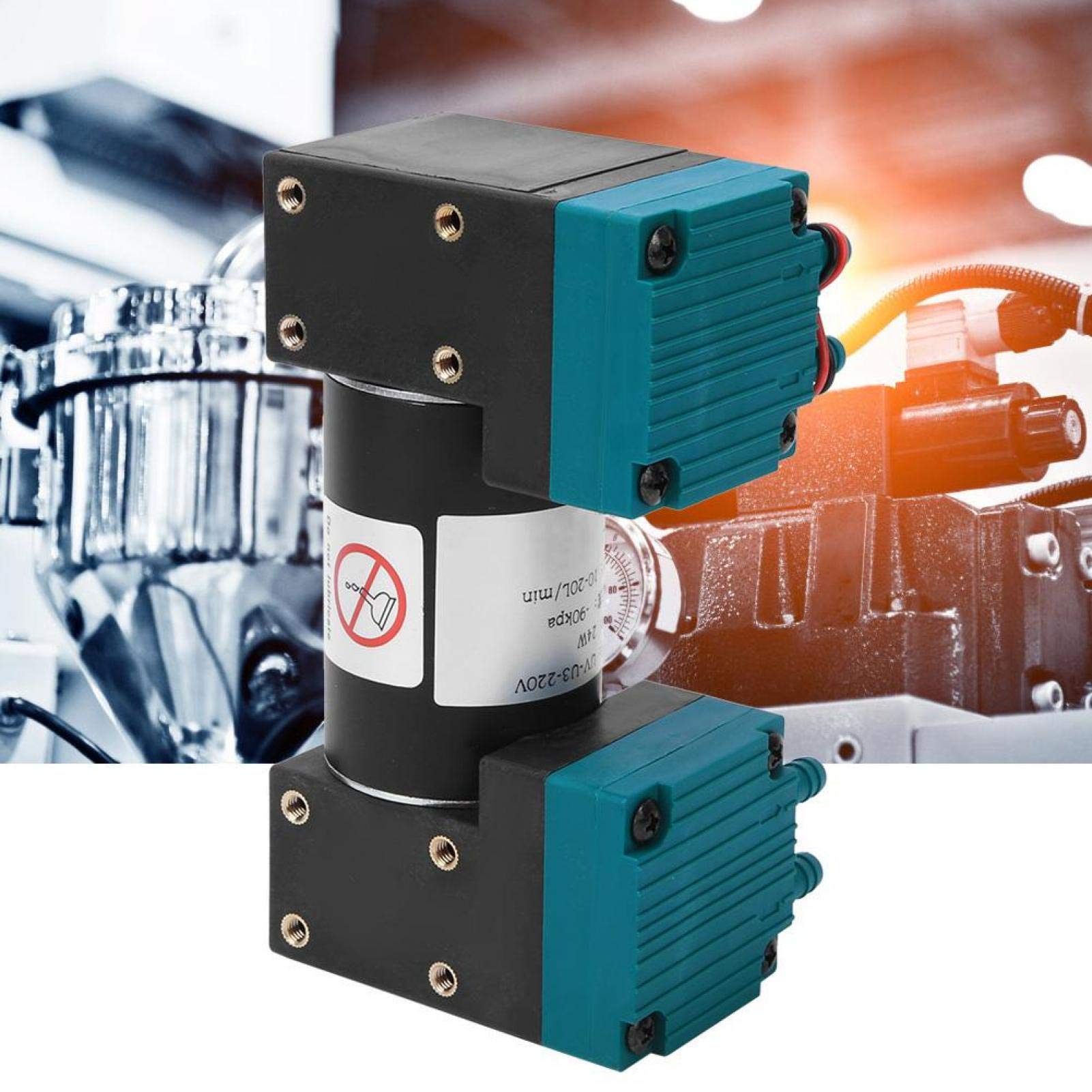 Mini bomba de vacío, bomba de vacío de diafragma DC12V / DC24V / AC220V, 90kpa ~ 350kpa(AC220V)
