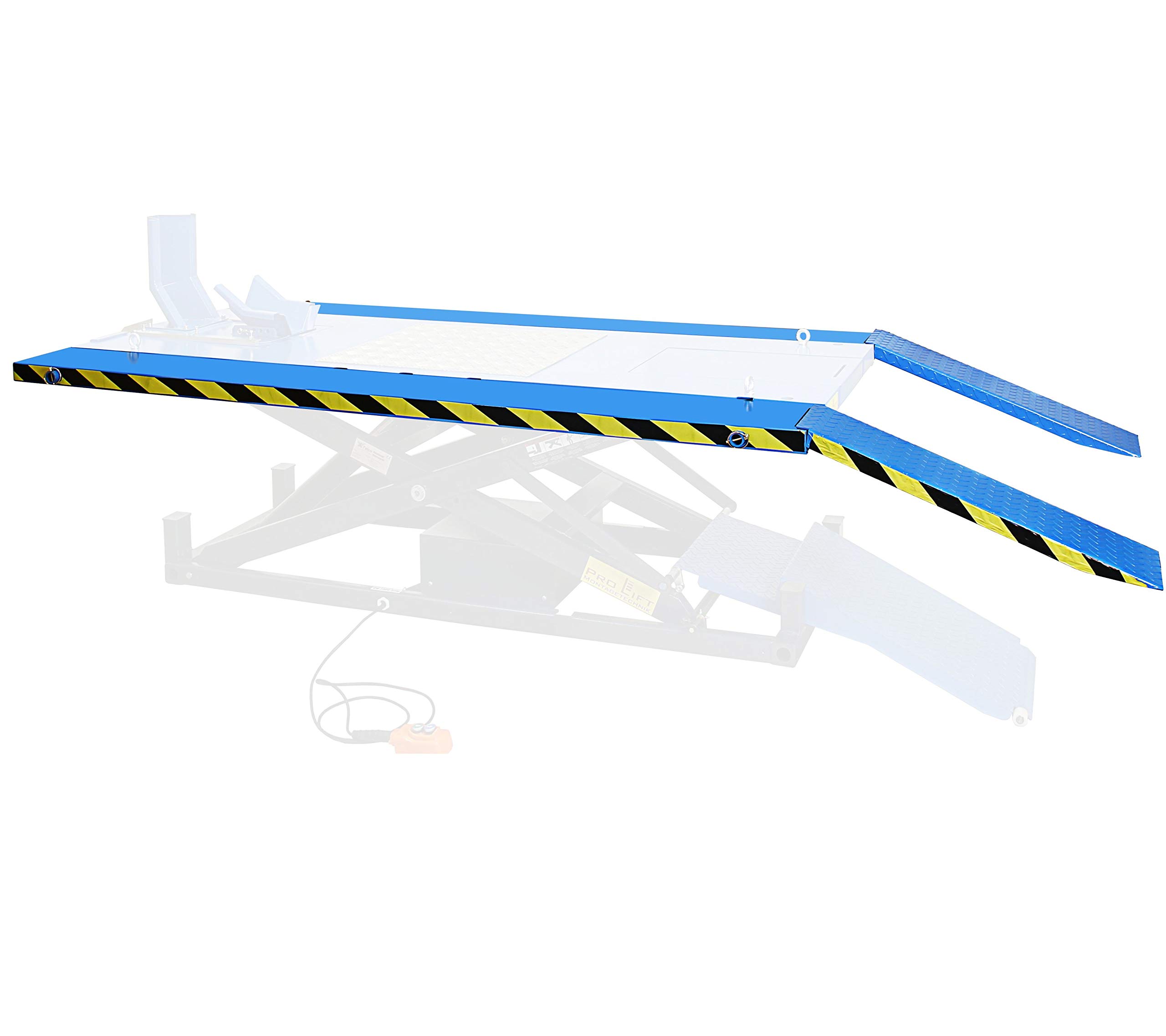 Pro-Lift-Werkzeuge 2 elementi di espansione da 230 mm con 2 binari per il nostro ponte sollevatore per moto da 1000 kg con azionamento elettrico da 230 V