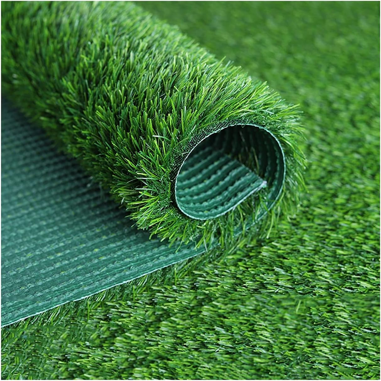 High Density Artificial Grass with Drain Hole No Mowing Suitable Environmental Protection Green Adhesive for Garden Terrace dscape (20mm)