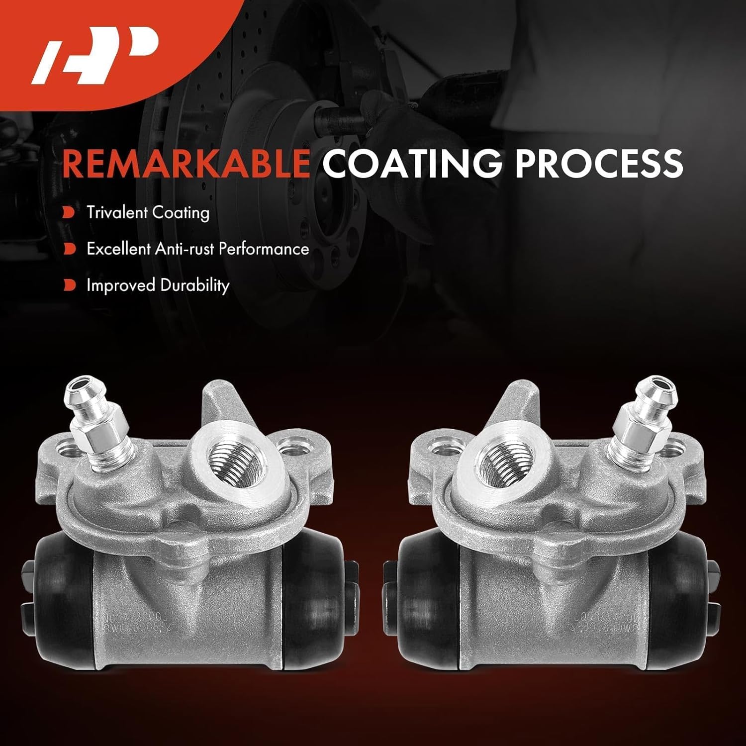 A-Premium Front Brake Wheel Cylinders Compatible with Honda Recon 250 1997-2009/2011-2014/2016-2020 Driver and Passenger Side 2-PC Set