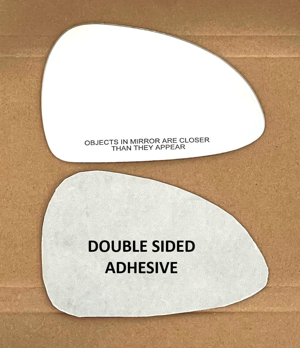 New Replacement Mirror Glass with FULL SIZE ADHESIVE for Porsche 911 Porsche Boxster Passenger Side View Right RH