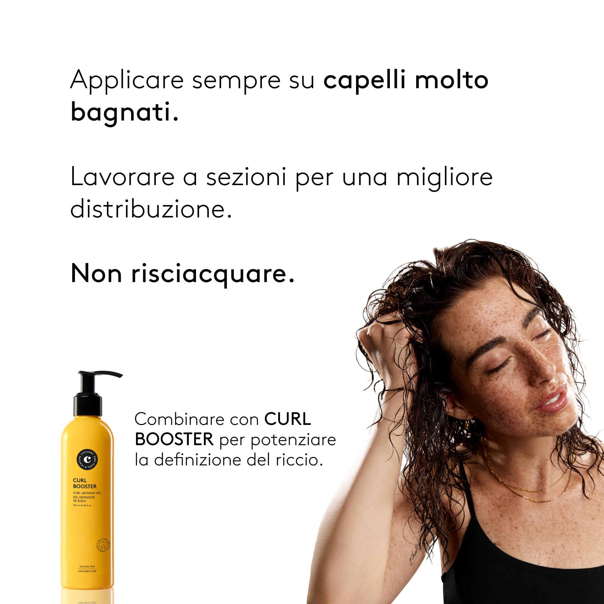 COCUNAT - Curl Moisturizer Leave-in - Districa, Definisce e Idrata i Ricci - Ricci Flessibili, Lucidi e Lisci - Metodo Curly - Crema per Acconciature - Elimina L'increspamento - 150 ml