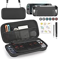 Vista 16 de Younik Switch 2 Case Compatible with NS Switch 2 (2025), Carrying Case with 19 Game Card Slots, 4 in 1 Switch 2 Accessories Includes Shoulder Strap