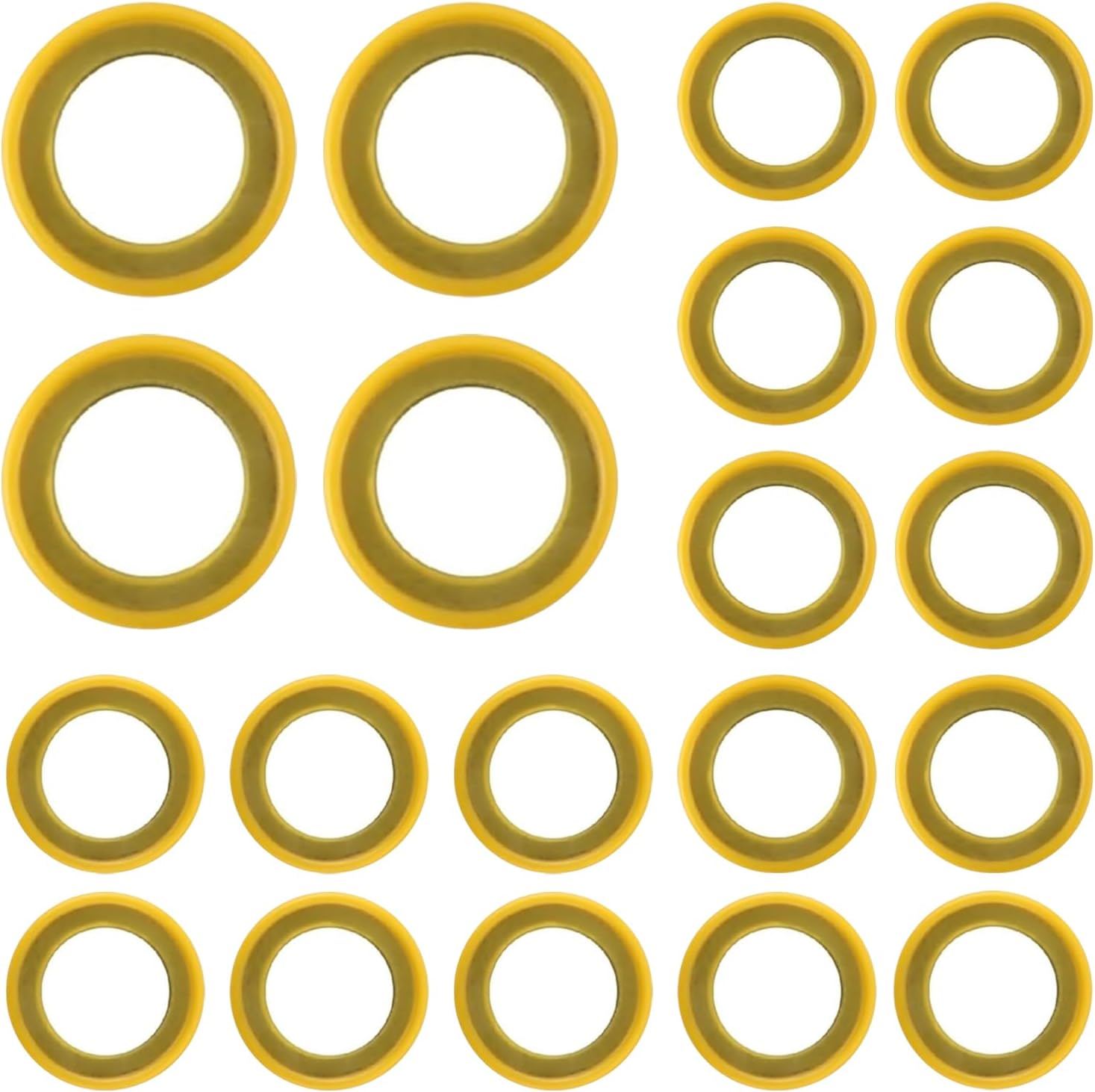 20 Pcs Gearcase Lube Drain Screw Washer 26-830749, Lower Unit Grease Gaskets for Mercury 115FS 150 EFI 4-Stroke, Mariner Outboards & MerCruiser Stern Drives Accessories