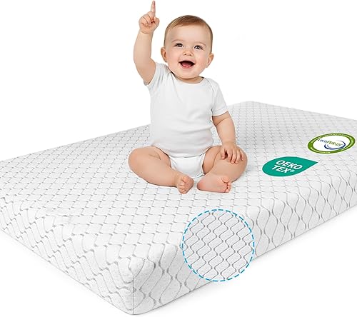 Pack and Play Mattress Pad, 38"x26" Dual Sided Memory Foam Pack N Play Mattresses with Removale Washable Cover, Breathable Mattress for Pack N Play