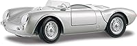 Vista 1 de Maisto 1:18 Scale Porsche 550A Spyder Diecast Vehicle, Silver