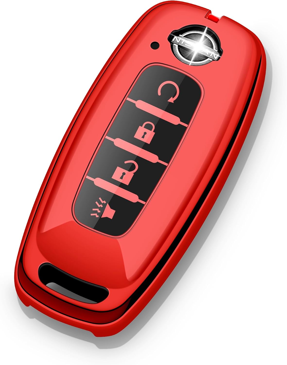 for Nissan Key Fob Cover 2026 2025 2024 2023 Car Key Case 5 Buttons Rogue Armada Pathfinder Versa Accessories