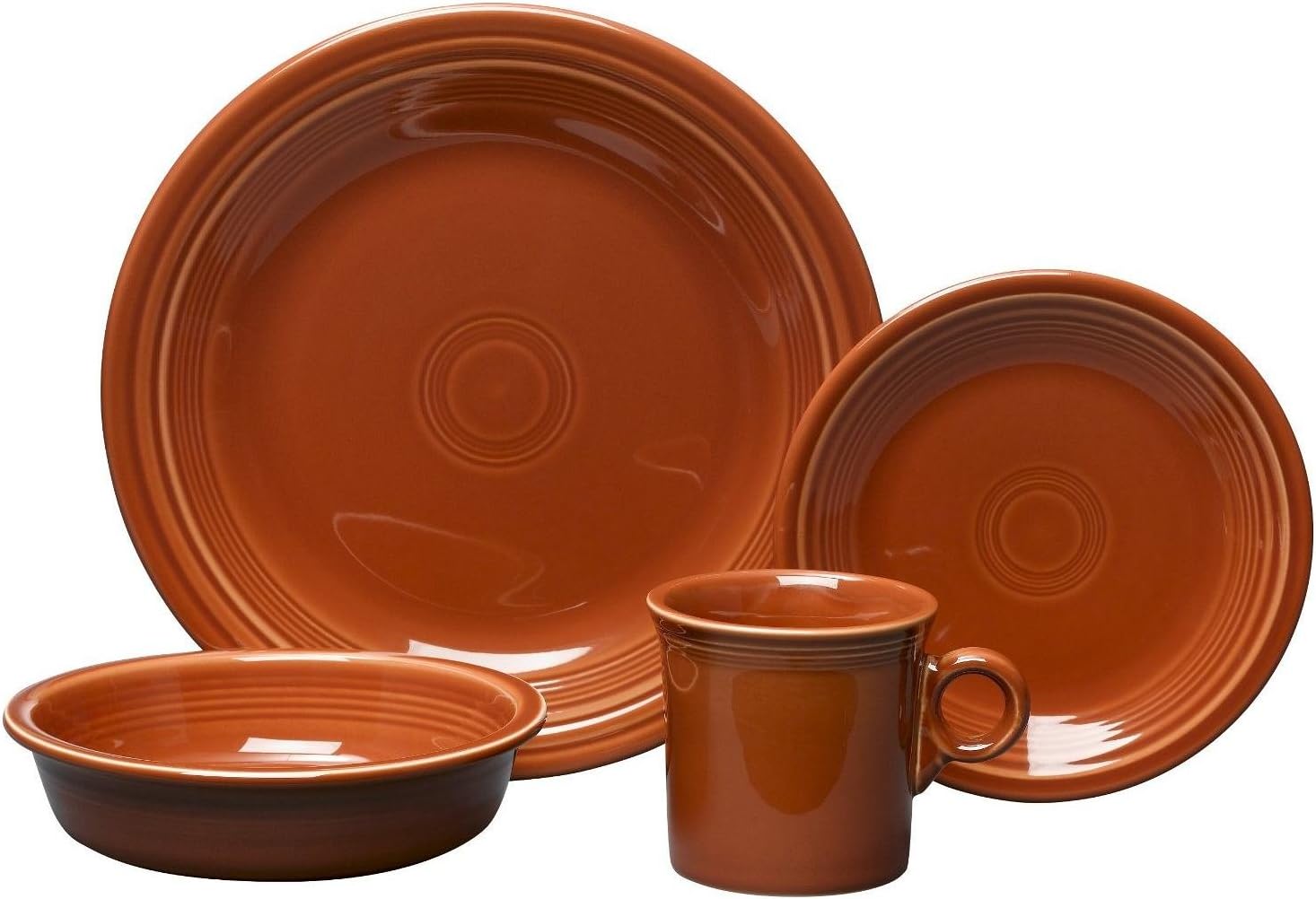 16 Piece Dinnerware Set Color: Paprika
