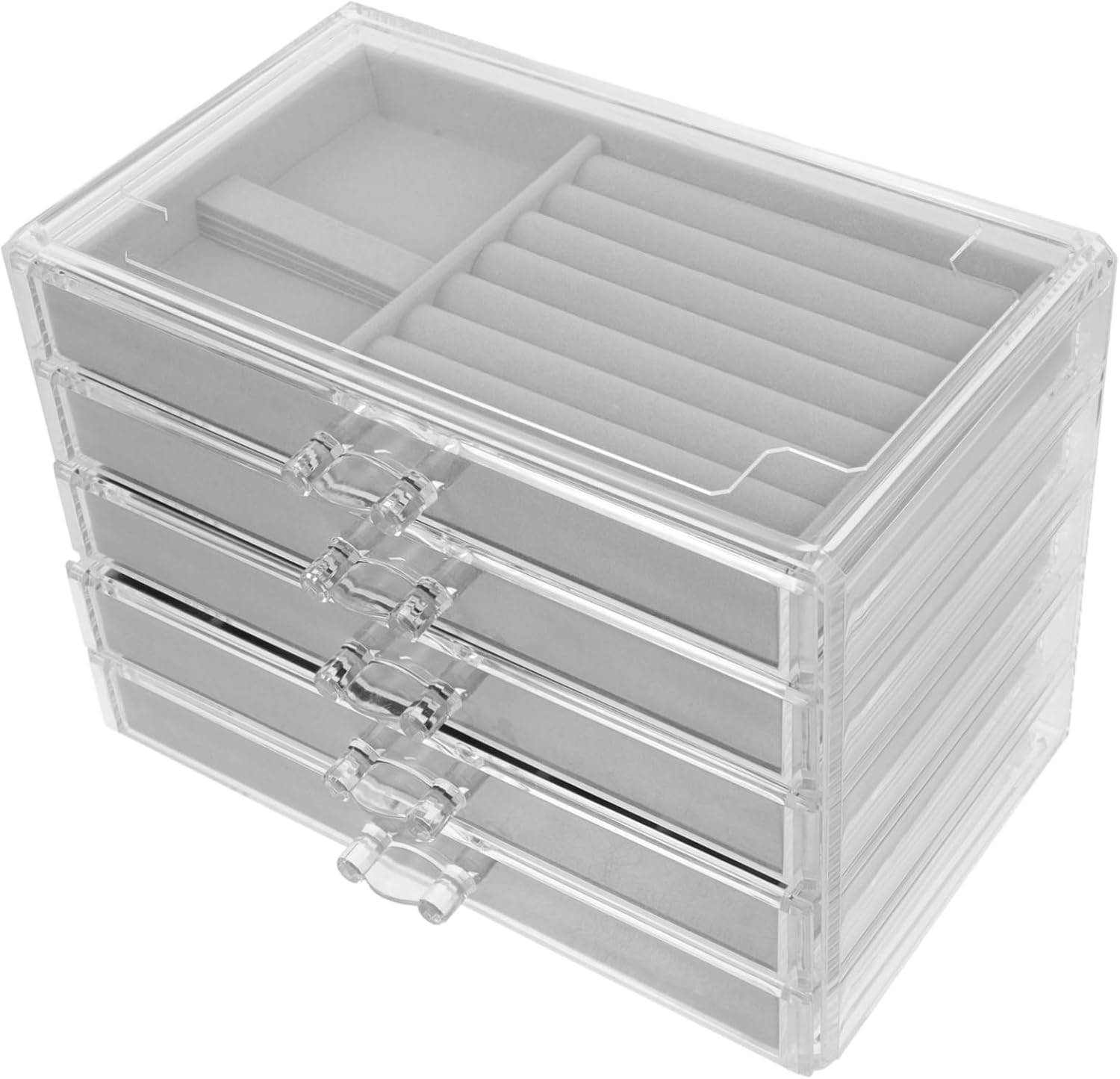 Rock Collection Box Lined Display Case for Rocks and Crystals Organizer and Compartments Storage for Collectibles