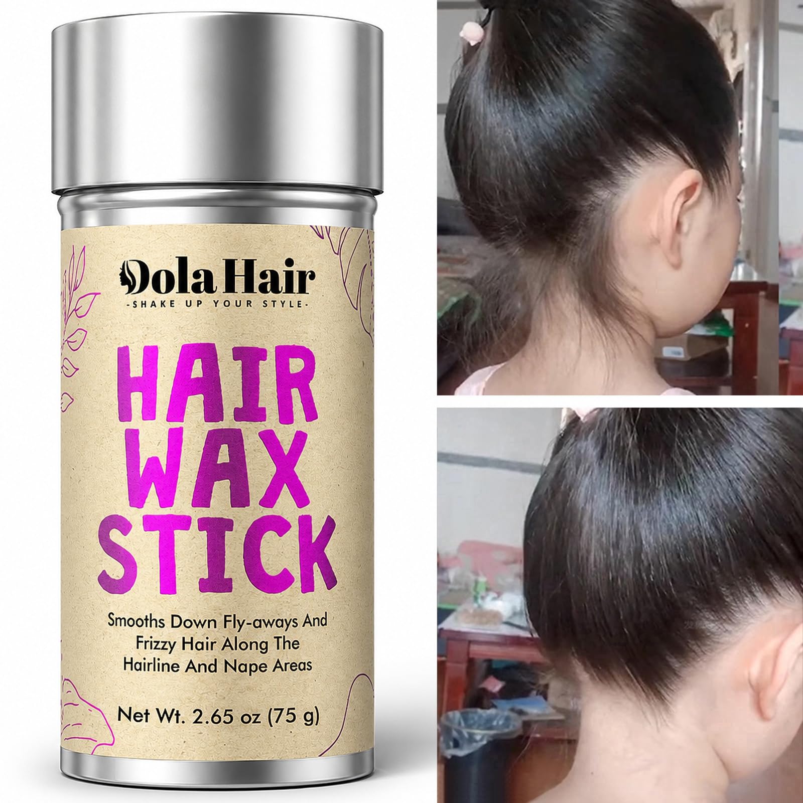 Dolahair Haarwachsriegel - Flyaway Control und Styling Salbe für Kinder