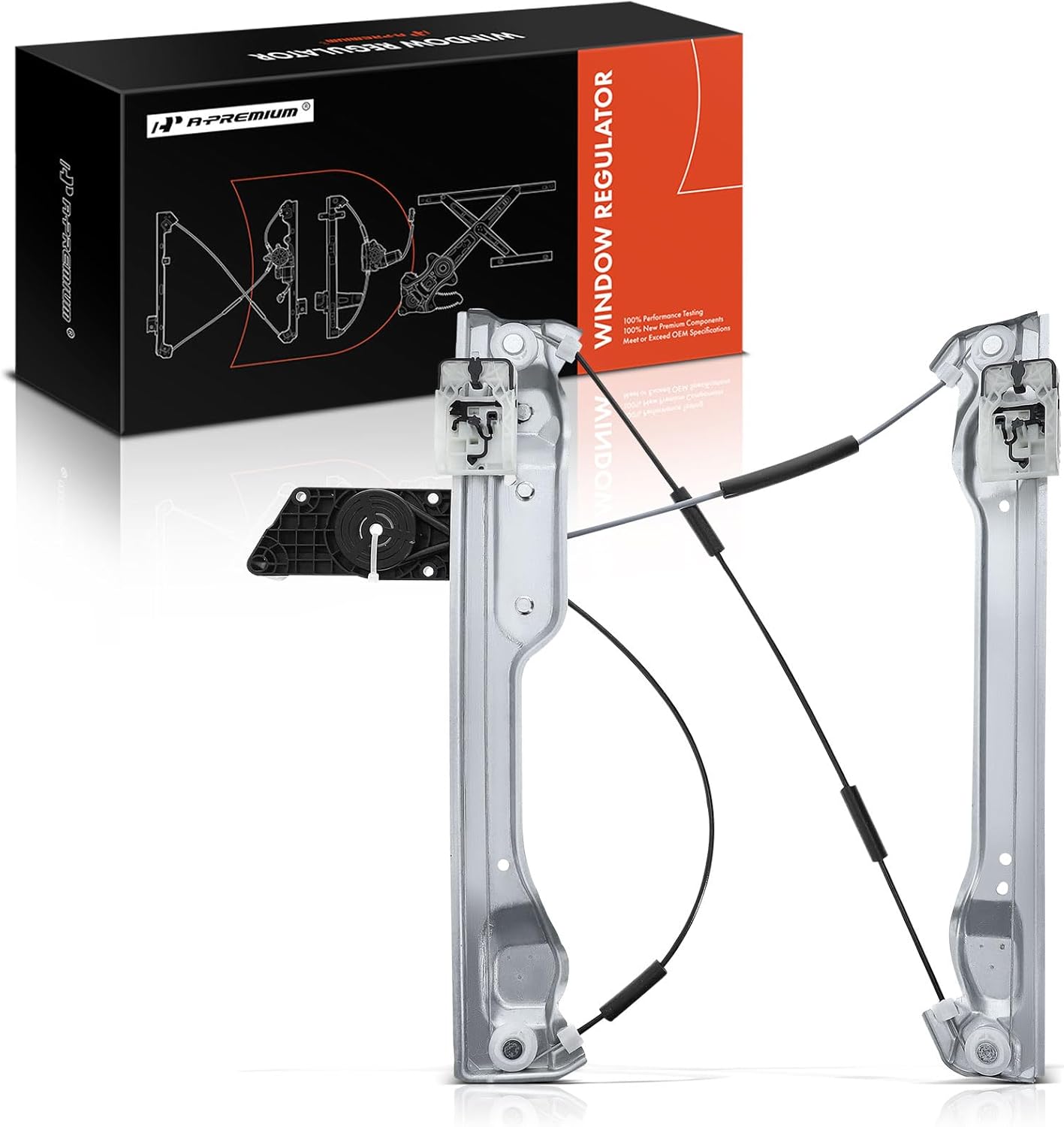 A-Premium Front Left Driver Electric Power Window Regulator Compatible with Chevrolet Equinox 2018-2023 & GMC Terrain 2018-2023