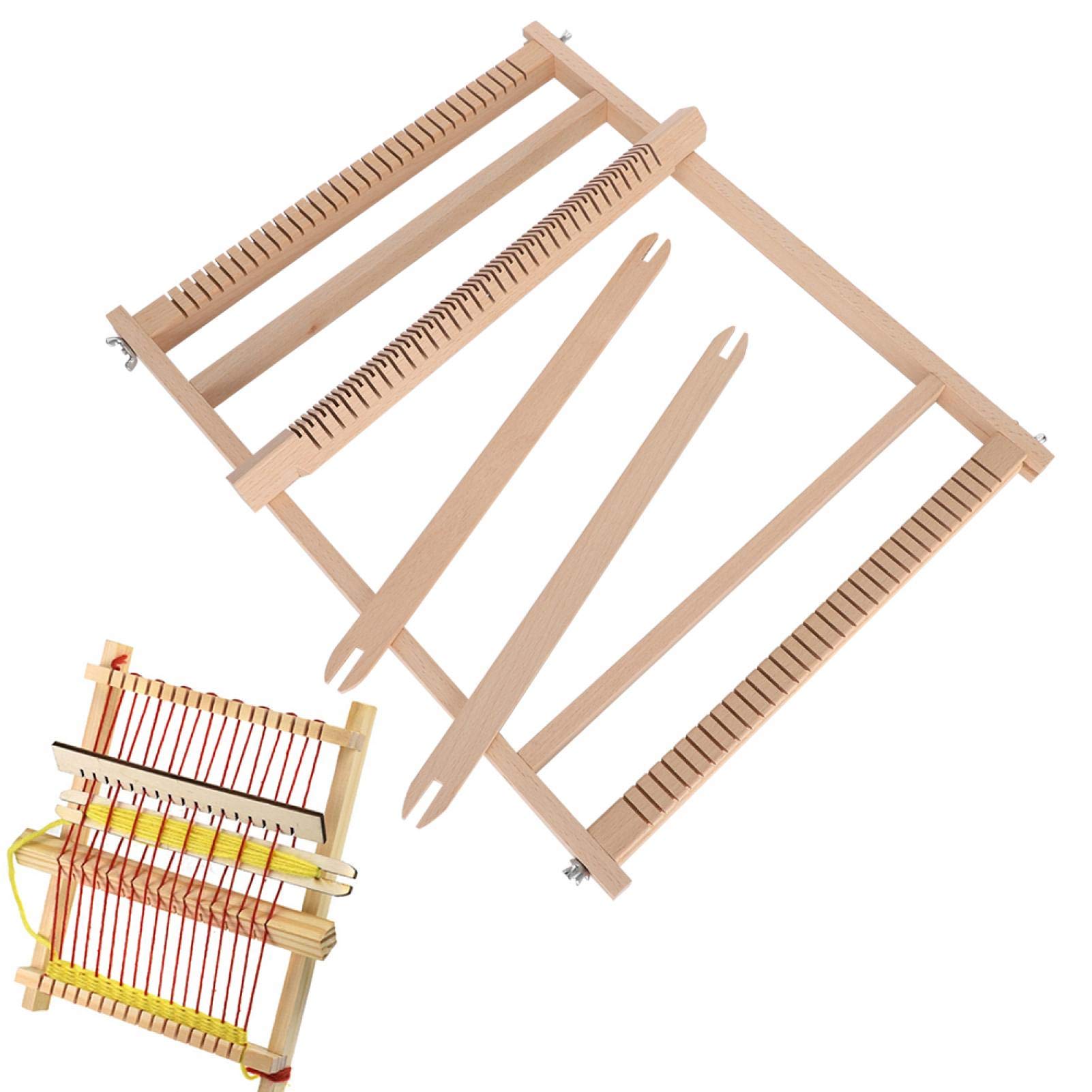 Kit telaio per tessitura Materiale in legno lucido per sciarpe da tessitura