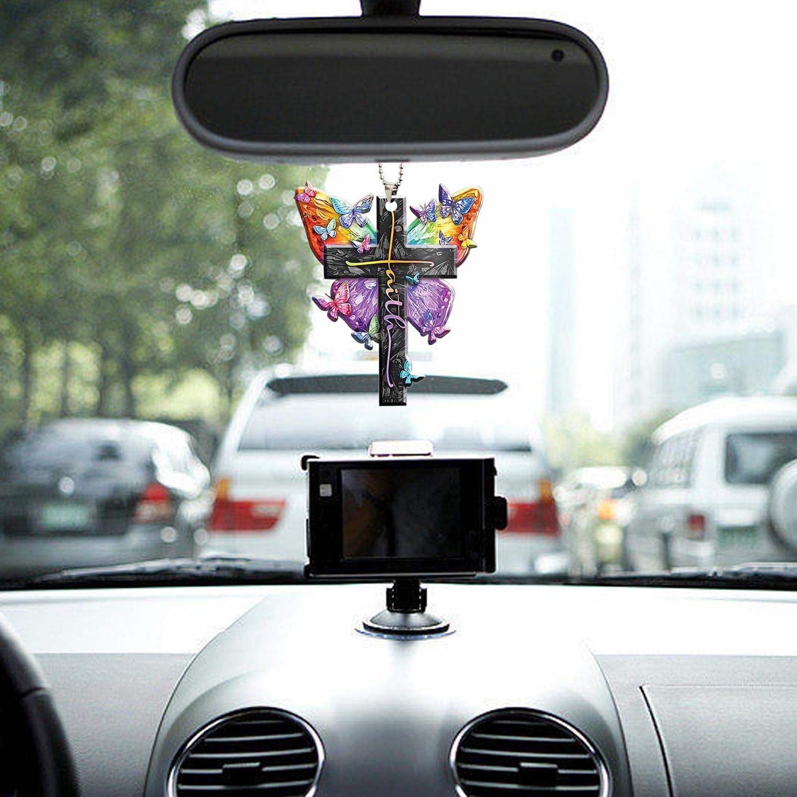 キキララ　バッグミラー　カー用品　車用　2011年製 Amazon | 車用バックミラーハンガー 2個 | キーホルダー アクリル