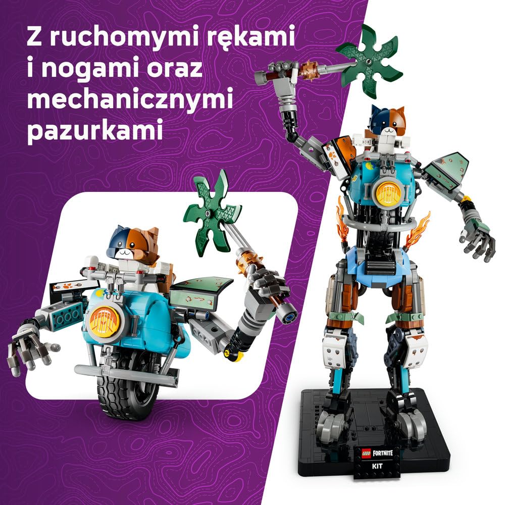 LEGO Fortnite Kitek 77081 | KIT kolekcjonerska figurka, do zabawy i ozdoby, prezent dla fana Fortnite 12+, zestaw klocków dla dzieci, 1230 elementów