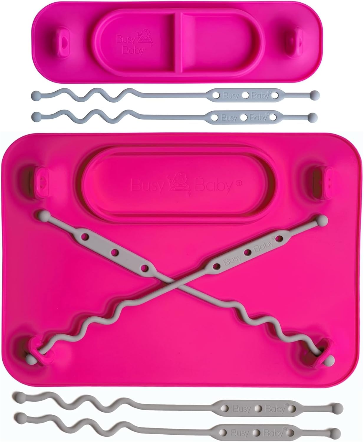 BUSY BABY Silicone Mat Bundle 1 Original Mat Plus 1 Mini