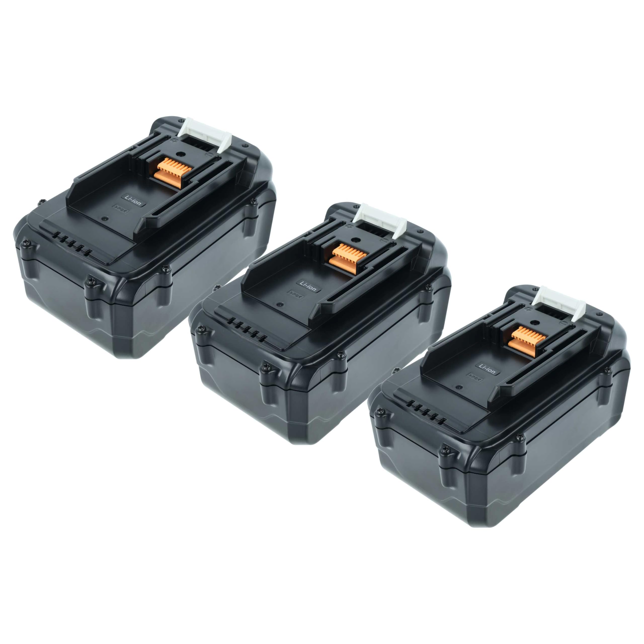 vhbw 3x akumulator litowo-jonowy 3000 mAh (36 V) do narzędzi elektrycznych narzędzia Powertools Tools Makita BC231UDWBE, BC231UDZ, BC231USD, BC231UZ, BC300, BC300LDWB