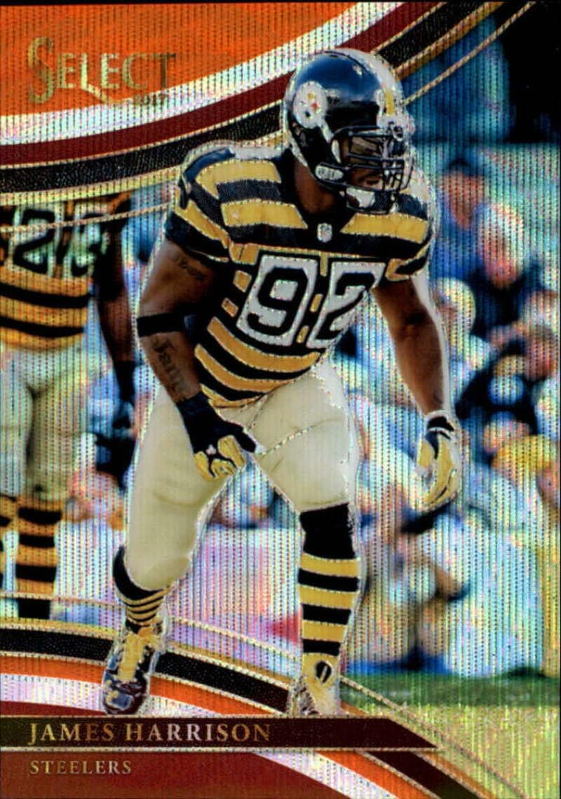 2017 Panini Select Football Tri-Color Prizm 208 James Harrison S99 Pittsburgh Steelers Field Level Official NFL Trading Card (Stock Photo May Be Shown, Near Mint to Mint Condition)