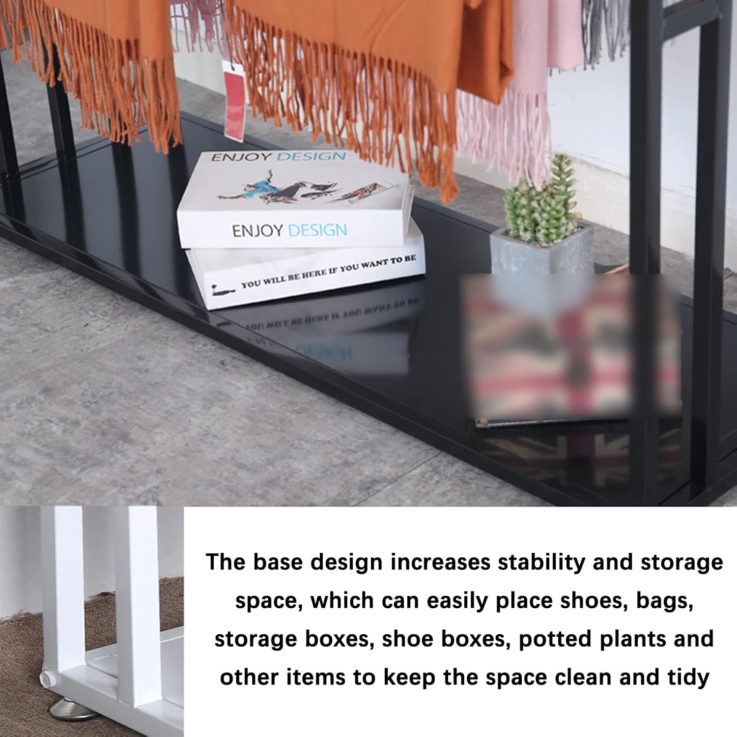 Metal Freestanding Scarf Organizer, Scarves Pants Ties Shawls Blanket Fabric Display Stand, Creative Closet Clothes Store Retail Storage Holder, Towel Bar Drying Rack (Color : White, Size :