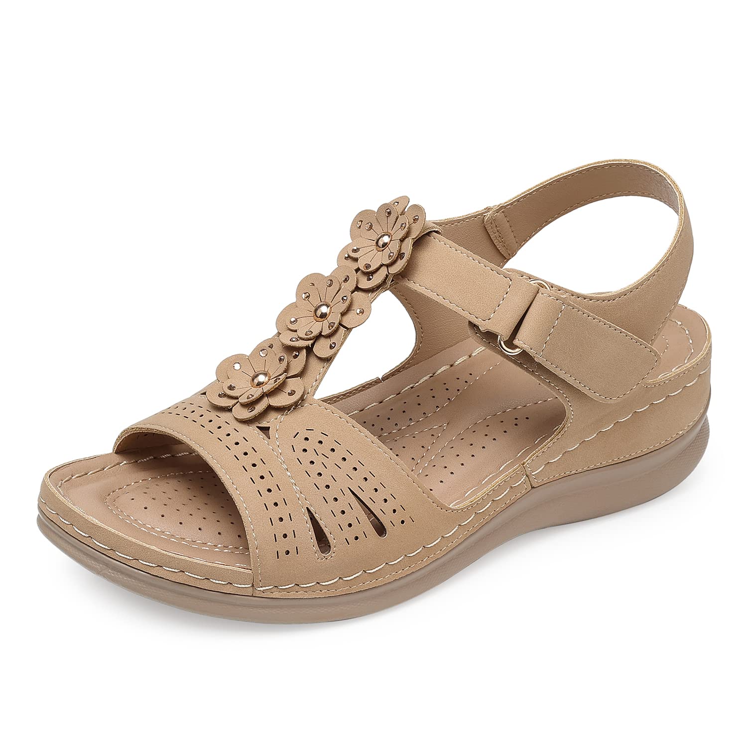 SHIBEVER Wedge Sandals for Women Dressy: Comfortable Summer Platform Casual Dress Women Sandal