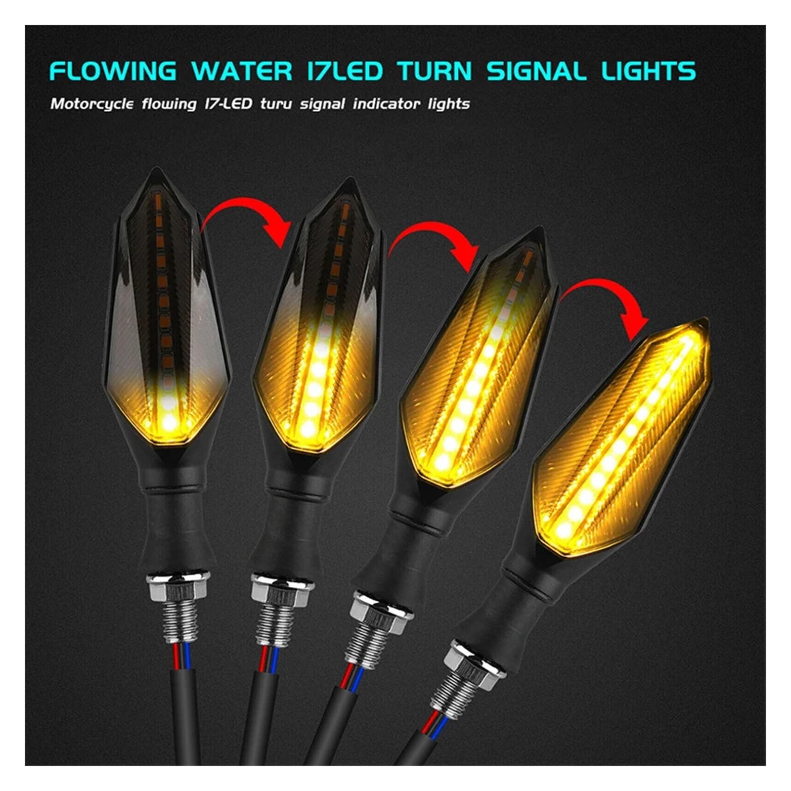 Lámpara de Marcha LED señal Motocicleta Giro luz señal