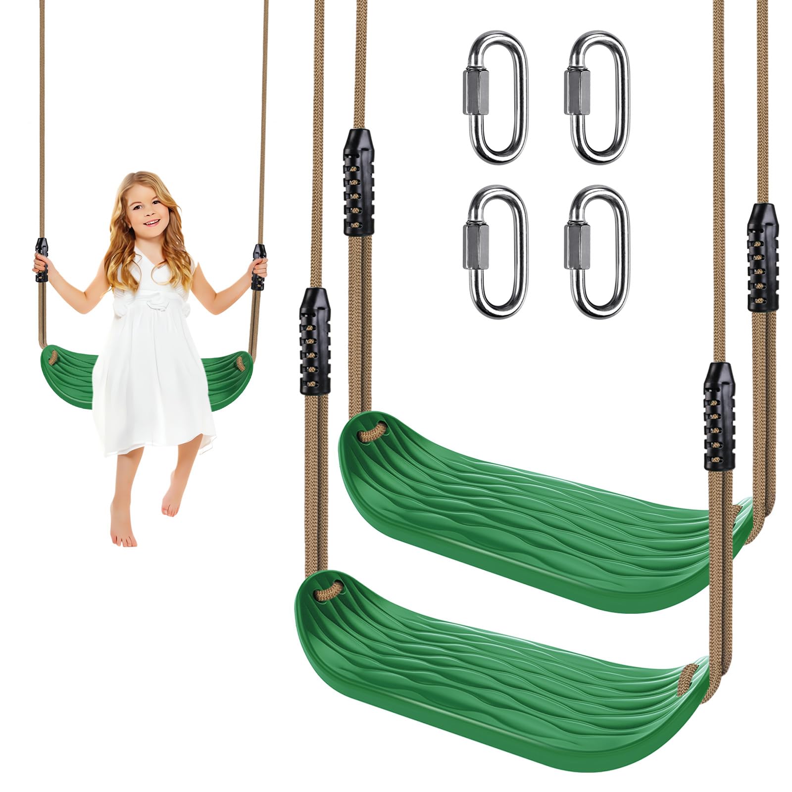 Swing Seat Heavy Duty Non Slip Tree Swing Set With