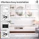 RISSACHI® TV Stand | Wall Mount TV Stand Bracket for 55–85 Inch LED LCD TVs | Universal VESA Compatible | Metal Build | Swivel, Tilt & 68.2 kgs Load Capacity Compatible with 65" or 75 Inch (P65) gallery image