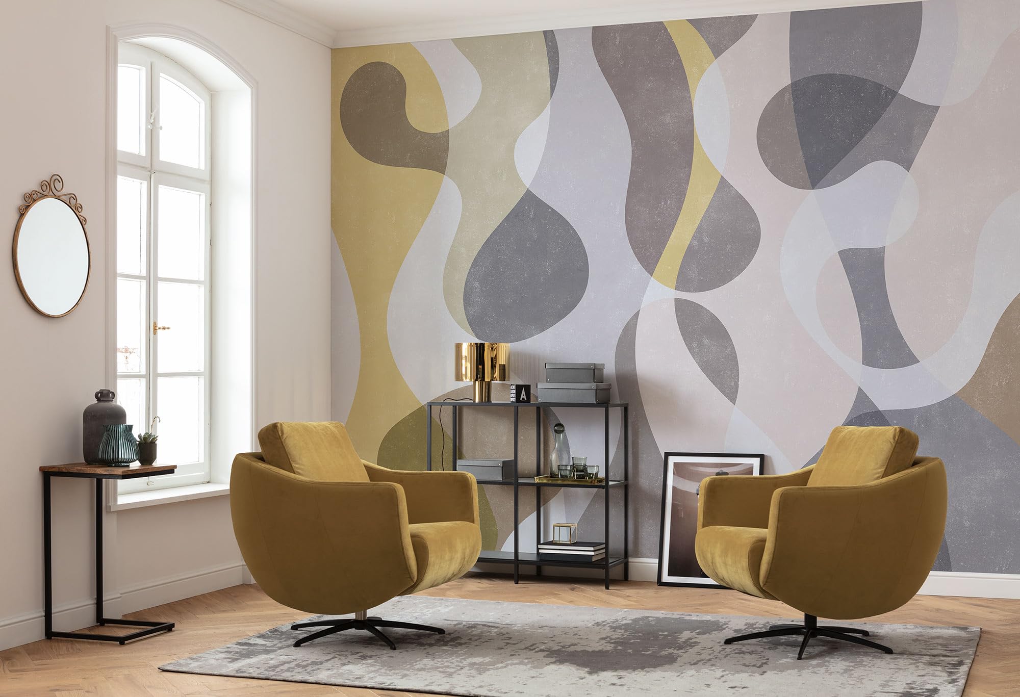Komar Non-Woven Photo Wallpaper - Flux Meditation - Size 400 x 250 cm - Wallpaper, Wall Decoration, Living Room, Bedroom, Office