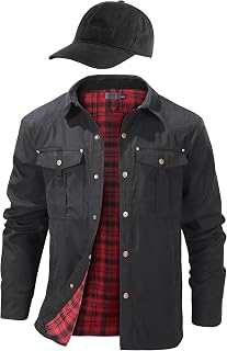 Mr.Stream Men's Jacket Black M Canvas Baseball Cap Black