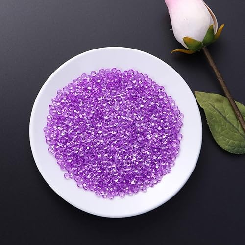 Miniatura 5 de Artibetter 2000 diamantes acrílicos transparentes de 0.177 in, para mesa de boda, confeti, cristales de diamantes de imitación, rellenos de jarrón