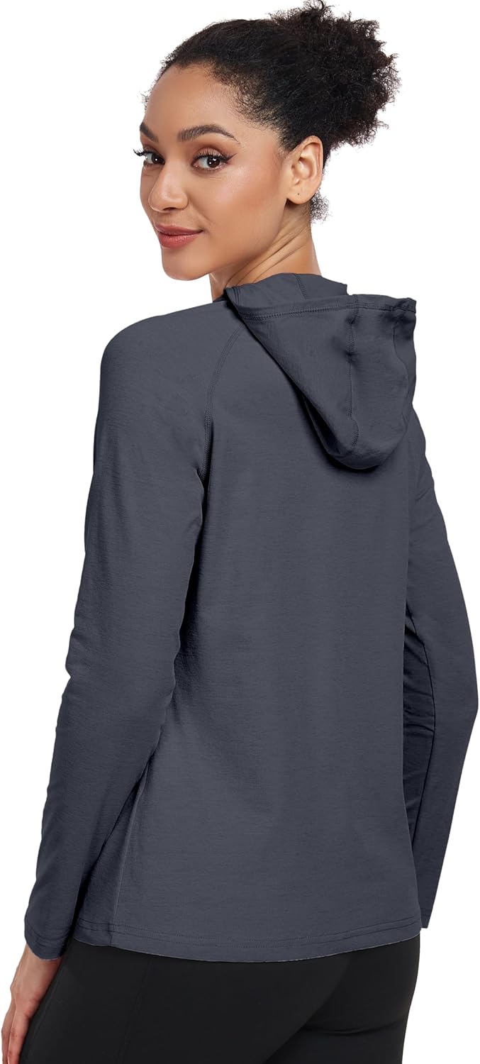 Little Donkey Andy Women's Quick Dry Sun Protection UPF Hoodie Shirt Long Sleeve Breathable for Fishing Hiking Outdoor - Image 2