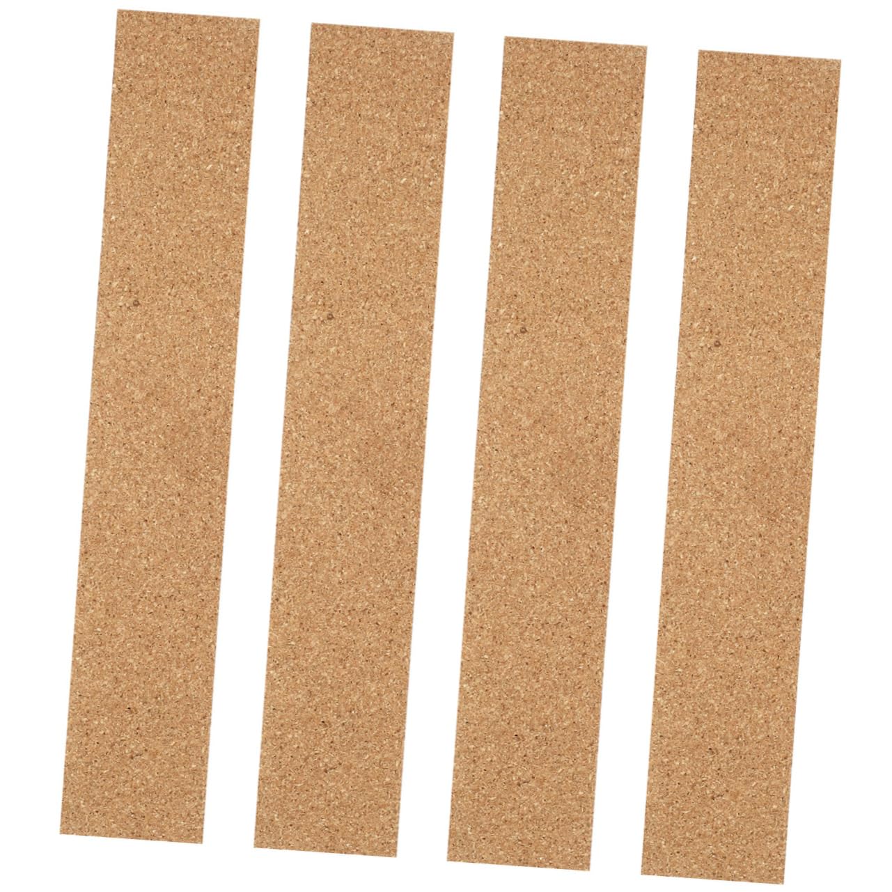 Uonlytech 4pcs Self-Adhesive Cork Strips for Bulletin Boards Wall Strips for Home Office and Classroom Decoration Easy to Install for Notes Photos and Messages
