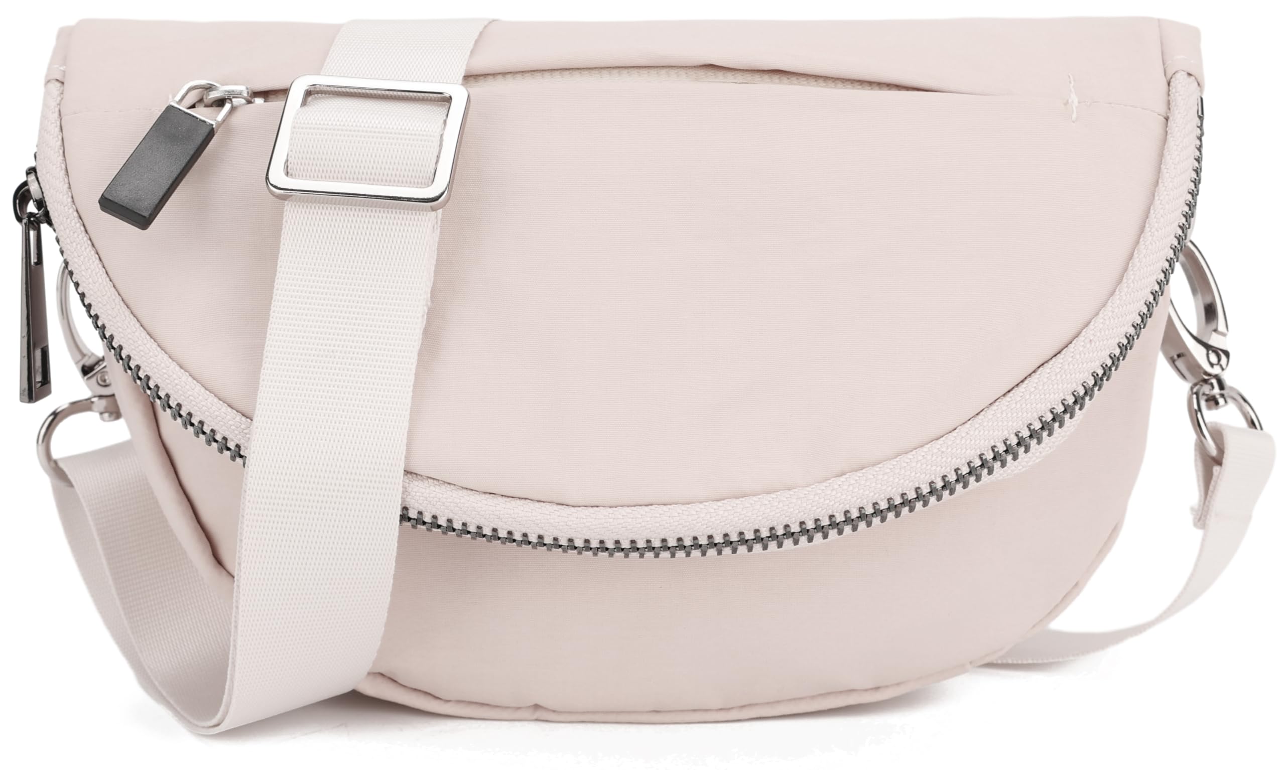 lola mae Shoulder Tote Bag Lightweight Crescent Gym Bag Nylon Crossbody Sling Belt Bag