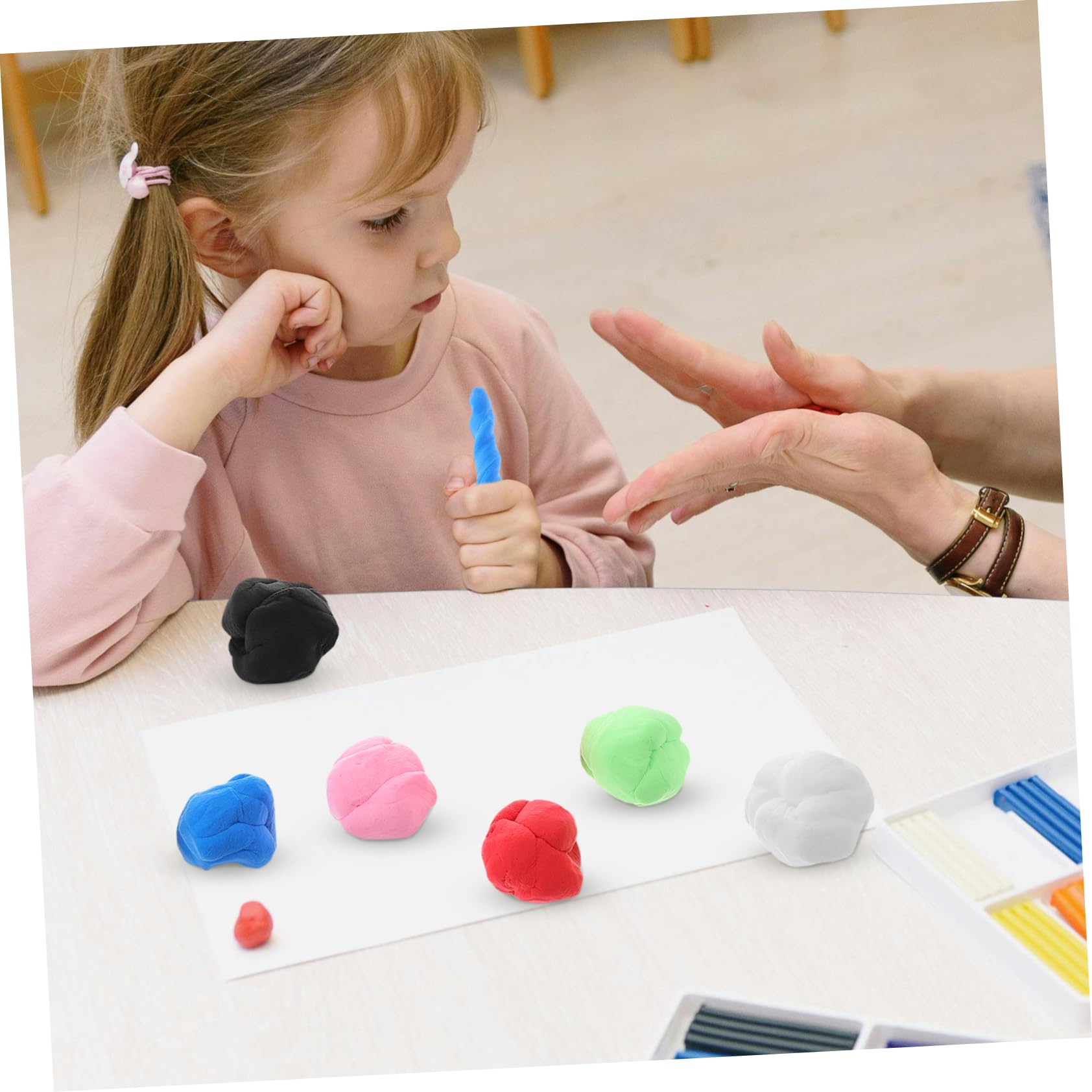6sacs Pâte à Modeler Colorée Ultra Légère De Pâte à Modeler Pour Garçon Fille Kit Argile à Séchage à Air Idéale Pour Activités Manuelles Art