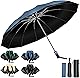 【2025年傑作 & 強化型12本骨 & 逆折り式】折りたたみ傘 折り畳み傘 ワンタッチ 自動開閉 逆折り式 UPF50+ 超撥水 メンズ傘 超大サイズ 長持ち 耐強風設計 男子日傘 おりたたみ傘 晴雨兼用 梅雨対策 台風対応 紫外線遮蔽 収納ポーチ付き メンズ レディース 収納ポーチ付き