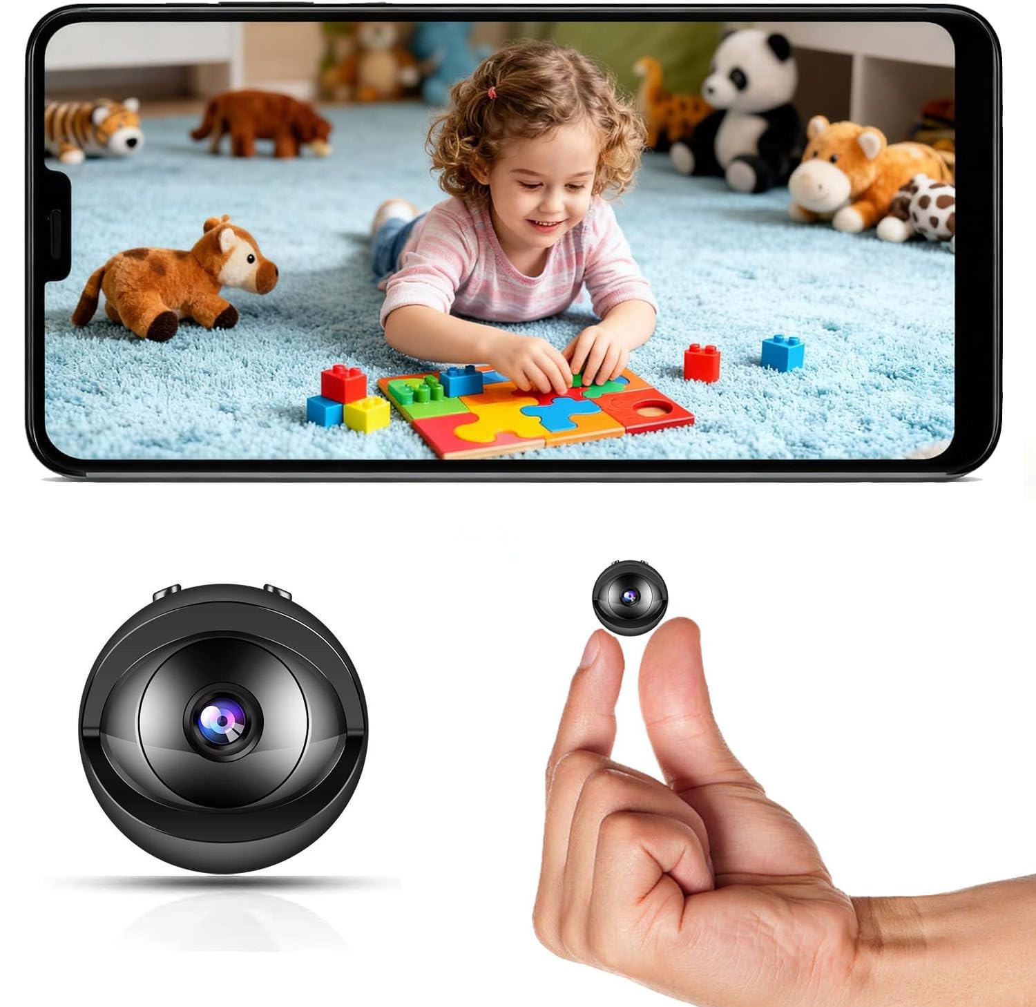 2026 WiFi Mini Camera 1080P Hide Cameras Wireless Indoor Remote Camera 150 Wide-Angle Cam Security Surveillance Camera with