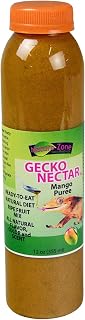 Nature Zone Crested Gecko Food - Mango Nectar Puree, 12 oz, for Crested Geckos, Gargoyle Geckos, Day Geckos & Other Fruit Eating Geckos